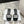 CD Dway Heeled Slide Black Mix White Embroidered Cotton