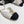 CC 25P Pearl Buckle Mary Jane Sandals Black White Sheepskin Frabic 466989