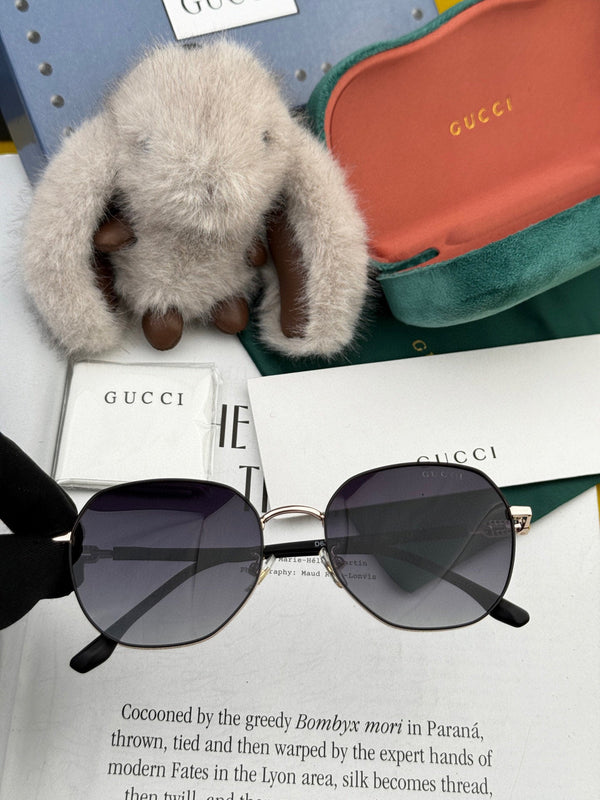 OVERSIZED ROUND FRAME SUNGLASSES G4639 IN METAL