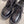 TRIOMPHE RANGERS DERBY WITH PERFORATED TRIOMPHE IN POLISHED BULL GLOSSY BLACK