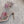 RC Flower Sandals Pink Sheepskin Rhinestones 328465