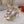 RC Flower Sandals Beige Sheepskin Rhinestones 328467