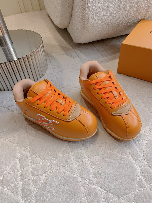 LV BUTTERSOFT Sneaker Yellow Monogram-Printed Lambskin 516885