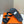 HM Men's Kazimir Slide Black Orange Calfskin 562774