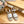 Loew Anagram White logo White Brown Leather And Canvas Espadrille Sandals