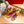 GARAVANI PRINTED COLORFUL CANVAS HIGH SANDAL 95 MM WITH EMBROIDERED LOGO
