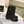 CC 24ss Fold-Over Low Boots 40mm Black Quilted Sheepskin 447478