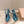 Miu Mordoré Slingback Pumps 85mm Blue-teal.Cowhide Sheepskin 445792