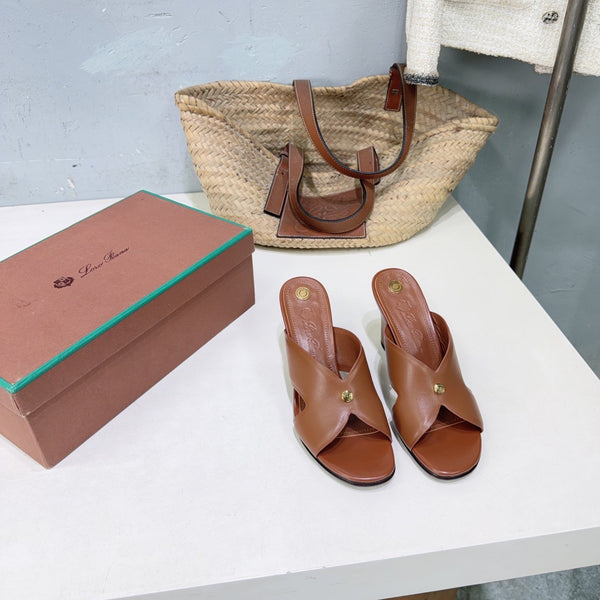 LP Vera Heeled Sandal Brown Sheepskin 742545