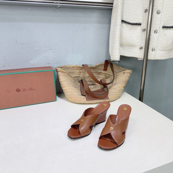 LP Vera Heeled Sandal Brown Sheepskin 742545