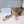 MM Strappy Split-Toe Ballerina Beige Satin 893692