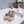 MM Strappy Split-Toe Ballerina Beige Satin 893692