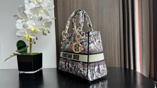 medium lady 24 multicolor flower embroidery