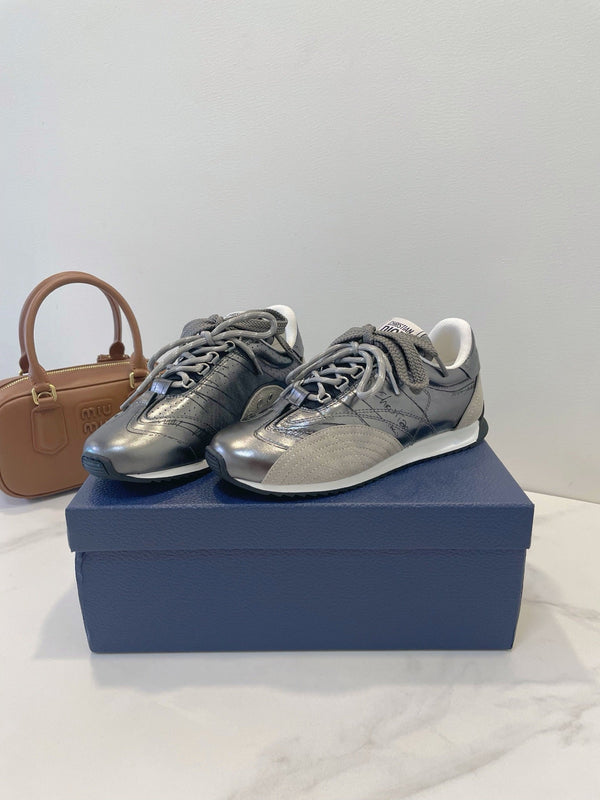 CD 26s D-Sketch Sneakers Grey Suede Lambskin 908094