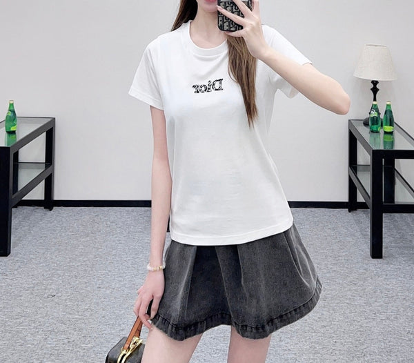 CD SS26 T-Shirt With Logo Cotton 351324