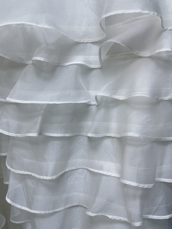 CD SS26 Mid-Length Ruffled Skirt Silk 351365