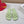 Petal Anagram Slide in Seafoam Soft Calfskin 273745