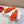 Petal Anagram Slide in Orange Soft Calfskin 273740