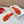 Petal Anagram Slide in Orange Soft Calfskin 273740