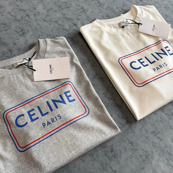 Celine SS26 Print Short-Sleeve Tee Cotton 350471