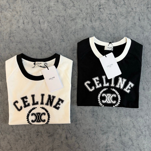 Celine SS26 Fitted short-sleeved T-shirt Cotton 350428