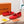 LV 25C Romy Flat Red Patent calf leather With gold logo 218306