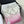 CC HOBO MINI 20CM PINK WHITE LAMBSKIN