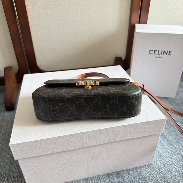 TEEN LOLA 20 IN BLACK TRIOMPHE CANVAS GOLD HARDWARE