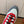 LP Week-End Walk Sneaker In White Mix Dark Grey Red Mesh Fabric 984409
