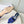Manolo Mules Latest Checkerboard Blue Fabric Leather 528008