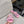 CC 26s Slippers Pink Mix Blue Red Fleece Wool Leather 970121