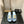 mule sandal 95 cloud blue quilted waxed leather