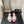 mule sandal pink white houndstooth fabric