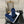 CC 26s Mules Dark Blue Quilted Suede Shearling 970152