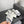 CC 26s Shearling Square Toe Sandals Grey White Wool 128087
