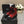 SHORT BOOTS GARNET RED MIX BLACK SUEDE LAMBSKIN
