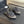 BIG BOW FLAT MULE SANDALS IN BLACK SILK WITH GLITTER SEQUINS