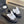 BIG BOW FLAT MULE SANDALS IN BLACK MIX WHITE SILK