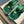 PRA RUBBER THONG SANDALS LAUREL GREEN VELVET