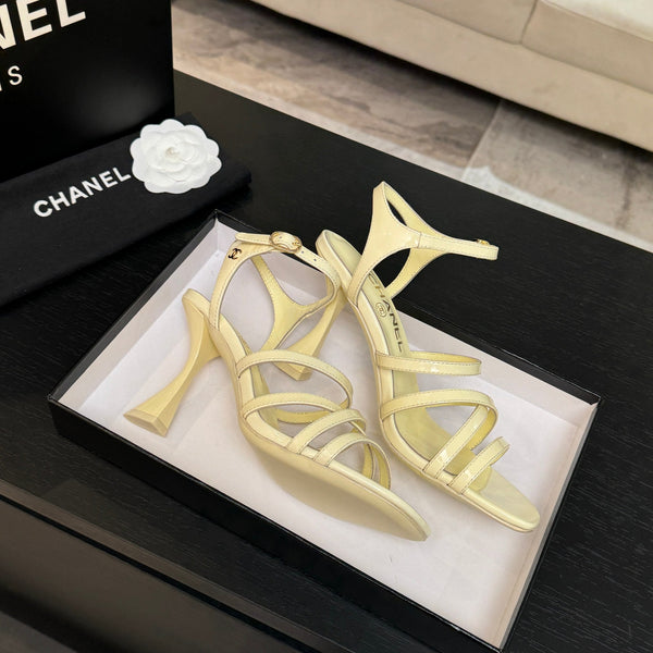 CC Cruise 25/26 Sandal 95mm Lemon Yellow Patent Leather