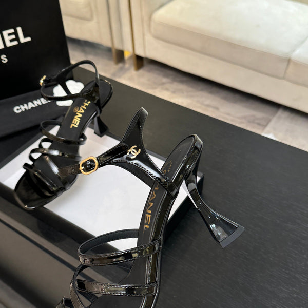 CC Cruise 25/26 Sandal 95mm Black Patent Leather