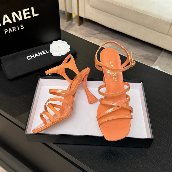 CC Cruise 25/26 Sandal 95mm Orange Patent Leather
