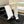 CC 26s Chunky Heel Trouser Boots Black White Sheepskin 673038
