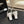 CC 26s Rhinestone Pointed-Toe Shoe White Black Leather Canvas 907706