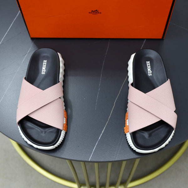 HM Men's Infra Slide Pink Calfskin 711696
