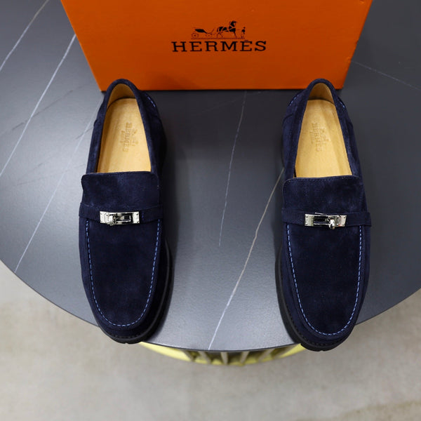 HM Men's Icone Loafer Navy Blue Suede 714425