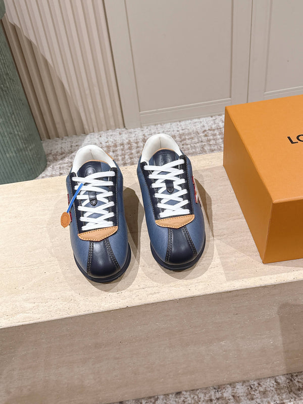 LV 25 Buttersoft Sneakers Dark Blue Calfskin 576985