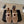 ballet flat in fishnet beige lambskin