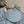 Lady Bag 20cm Celeste Blue Grey Lambksin