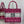 MISS TOTE 26 IN MAGENTA PURPLE CANVAS
